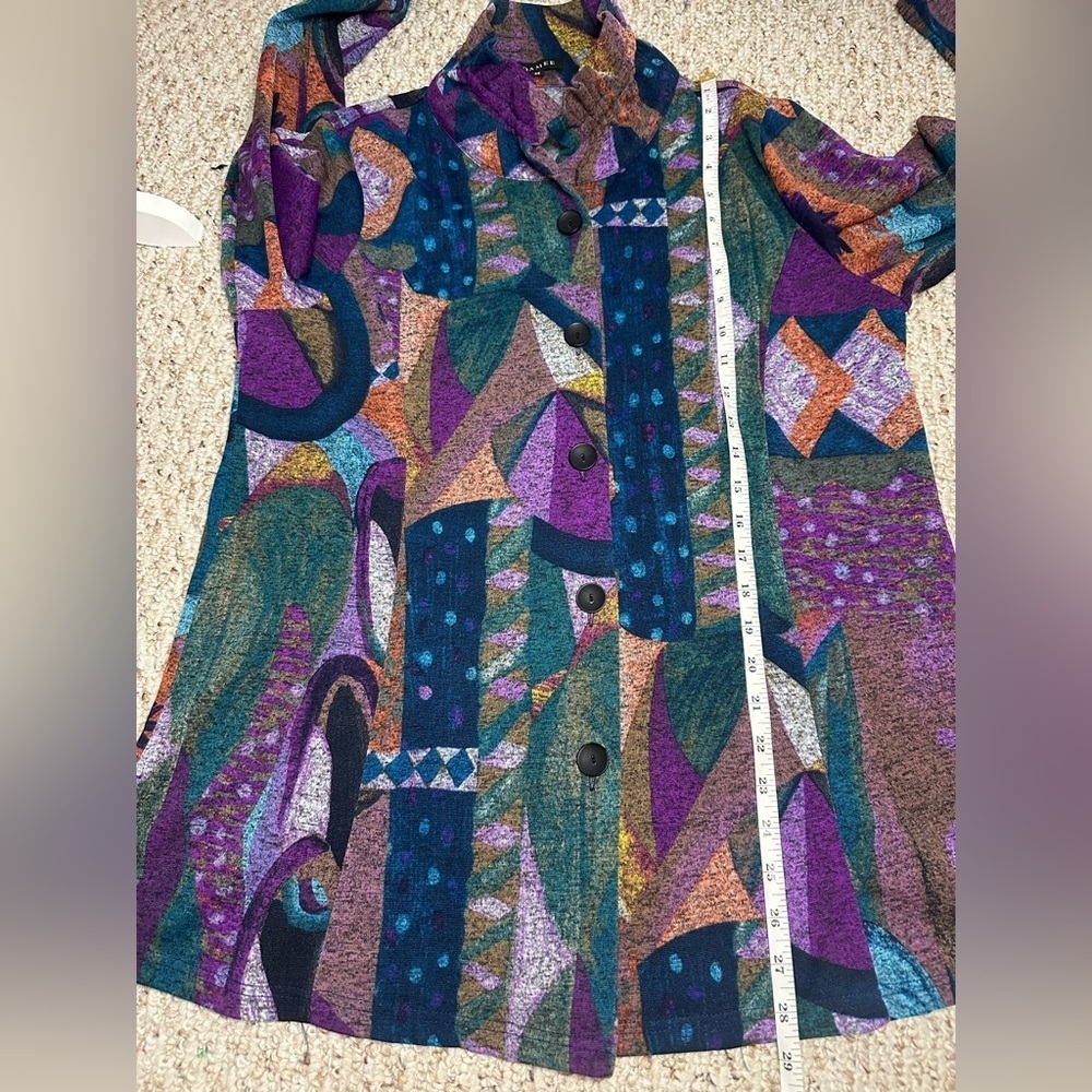 DAMEE tank and jacket Colorful Abstract SET Women's Size M - Picture 11 of 12